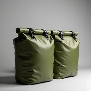 Voyager Dry Bag Pannier Set, 40L capacity.